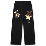 Check Star Wide Pants - 2COLOR