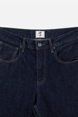 Raw Washed Straight Leg Jeans