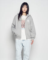 26SS ベーシックロゴ ウィズ ラインフレンズ フーディジップアップ