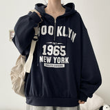 Clean Half-Zip boxy Fit Hoodie (4 colors) H&L