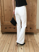 Clean slim bootcut pants