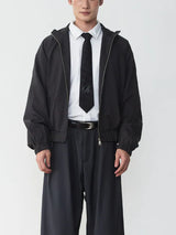 Embroidered Black Tie