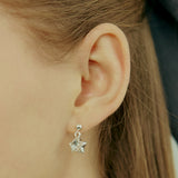 [Silver 925] Cubic Star Earrings