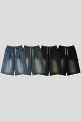 Ren One-Tuck Brush Bermuda Denim