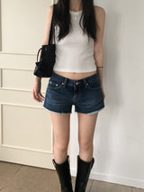 Sand Low Rise Denim Shorts (one color)