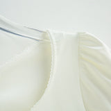 Cora Puff Sleeve Lettering Top