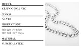 a thick chain of men's necklaces_CLEF OG NO.2 NEC