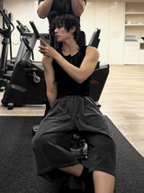 Pigment Silver Charcoal Bermuda Training Pants
