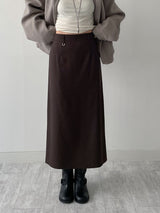 D-ring Stripe H-Line Long Skirt