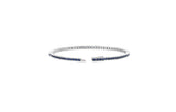 26SS★ Essence Silver (W) 4-Prong Wrap Sapphire Tennis Bracelet 2mm