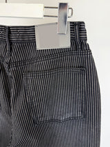 STRIPE BLACK JEANS