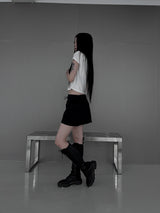 unbalanced ナイロンラップスカート (3color)