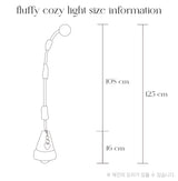 fluffy black cozy light