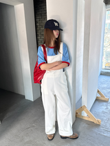 eyelet cotton overall 