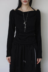 Bella brushed shirring knit