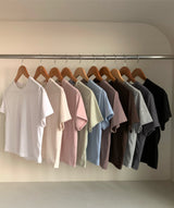 デイリークロップ半袖Tシャツ (10c)