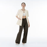 Soil stripe pants (charcoal)