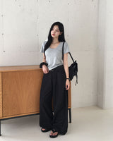 [MADE] PLAC, folding wide pants