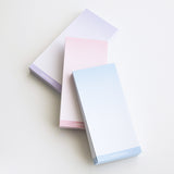 グラデーショングリッドノンスティッキーメモパッドセット (PINK+BLUE+PURPLE)