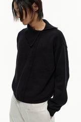 Asymmetrical Wool Blend Sweater