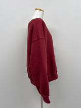 Two-way Boat Neck Over Fit Sweatshirt