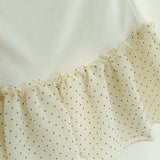 Luna Dot Frill Slip Top & Scarf Set 231629453