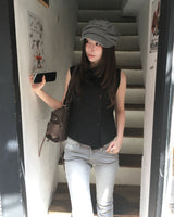 Wrinkle shirring cap