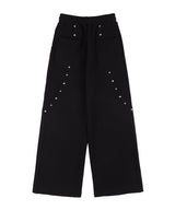 Waffle Stud Sweatpants (Black) K25QC692