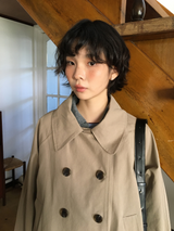 ベルテッド トレンチ ハーフ コート (2color)