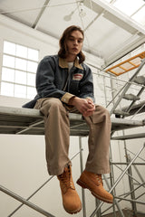 CORDUROY POINT WORK JACKET - BLUE