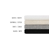 LMN Sufima Waffle One Button Short Sleeve Knit (4 colors)
