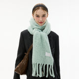 Basic Knit Big muffler_ Mint