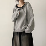 Noet ワッフルダイアゴナルジッパーウォーマーハイネックフーディ