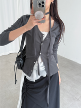 chiffon bandnig tube top (3color)