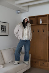 Lining padding) Shani padding blouson jacket