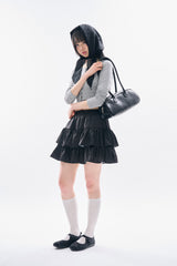 ロリッククロップボタンTシャツ