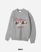 Christmas Embroidery Knit