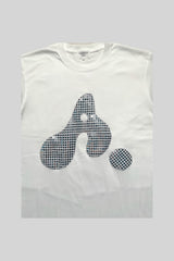 "A" ロゴTシャツ(SPANGLE SILVER)