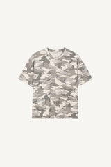 Camo print oversized t-shirt