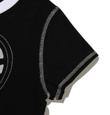 ハートカッティングクロップTシャツ（黒