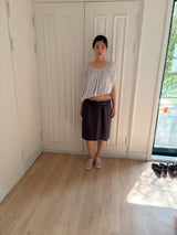 gathered drape top