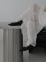 Ash Chiffon Long Skirt