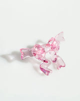 Jelly Ribbon Wing Ring - Clear Pink