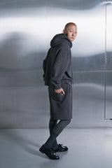 VINTAGE DIA-QUILTING WIDE 1/2 PANTS (Charcoal)