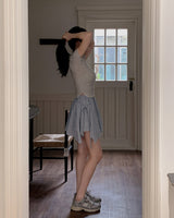Cimi Checkered Mini Skirt (With Underpants)