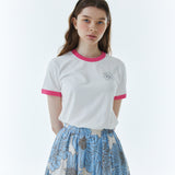 RVSリンガーTシャツ ピンク