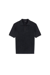 Jacquard Knit Polo Shirt