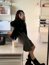 [MADE] Fidic Wool Herringbone Bermuda Pants