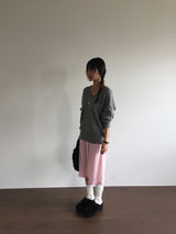 カシミアファインウールVネックニット(7color)