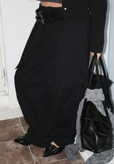 FLUID LEATHER BIG BAG